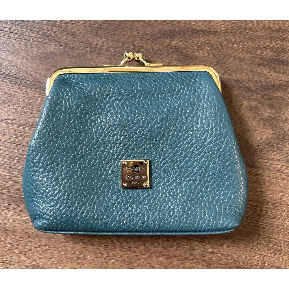 Dooney & Bourke Pebble Grain Large Framed Purse Spearmint Color